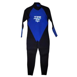 Action Plus Scuba Dive Surf Swim Blue Black Wetsuit Adult Unisex Size S NWT